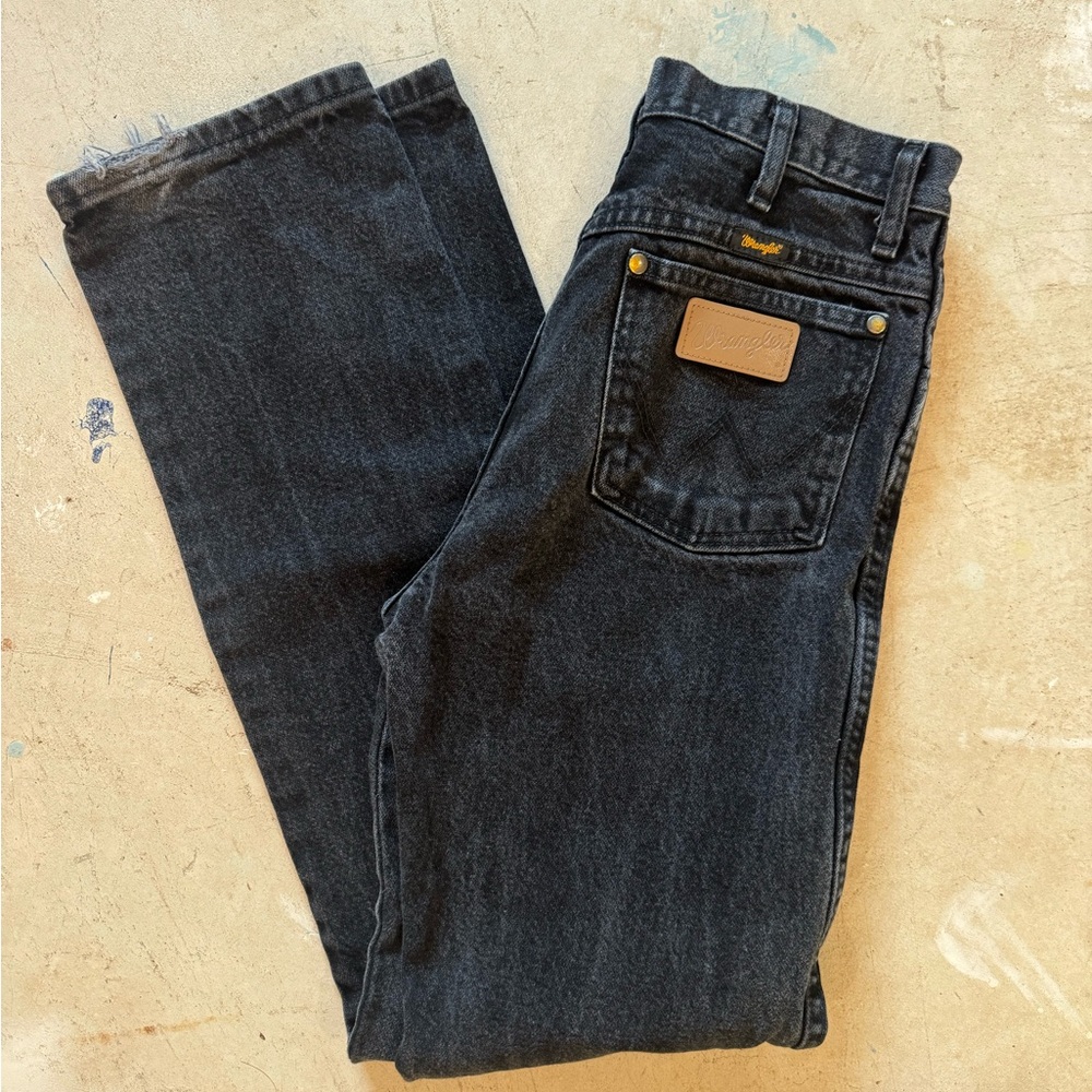 Wrangler Vintage Black Denim jeans - Midrise/high waisted 31x32
